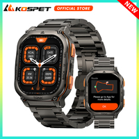 KOSPET TANK M3 Ultra GPS Smart Watch Men Compass Altimeter Barometric IP69K 5ATM Waterproof 480mAh Battery AMOLED Mens Watches