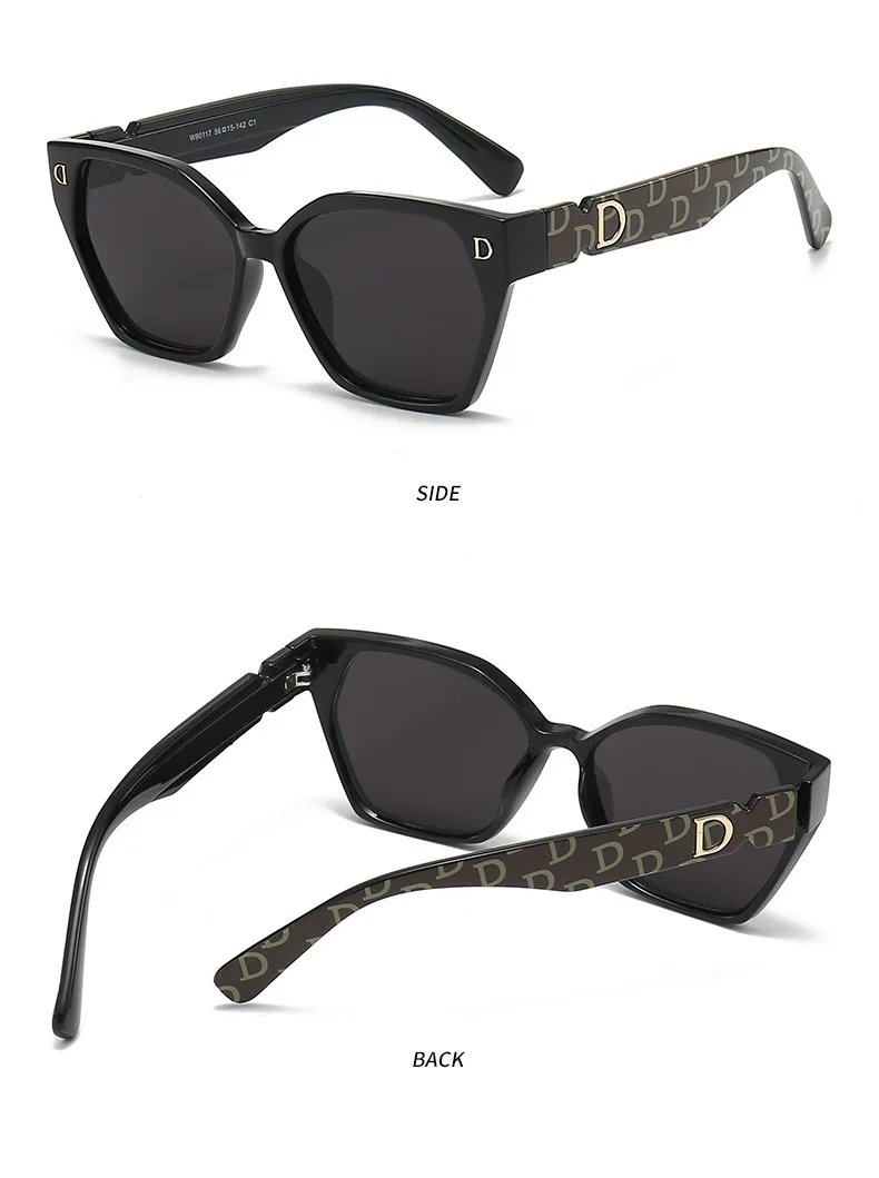 Neue Luxus D Marke Glamour Sonnenbrille Für Frauen Und Männer Stilvolle Cat Eye Designer Brillen Klassische Mode Unisex Gläser UV400 – Detail 10