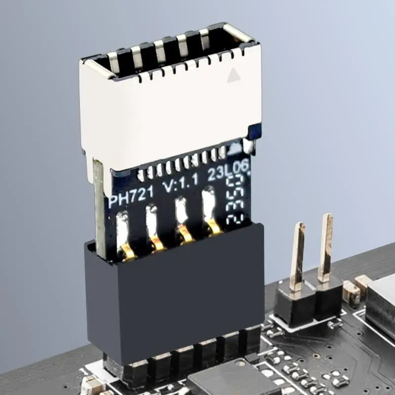 USB- C Motherboard Adapter Chassis Motherboard USB2.0 9PIN Male To TYPE-E Female Adapter TYPE-C Socket 9-pin PH721