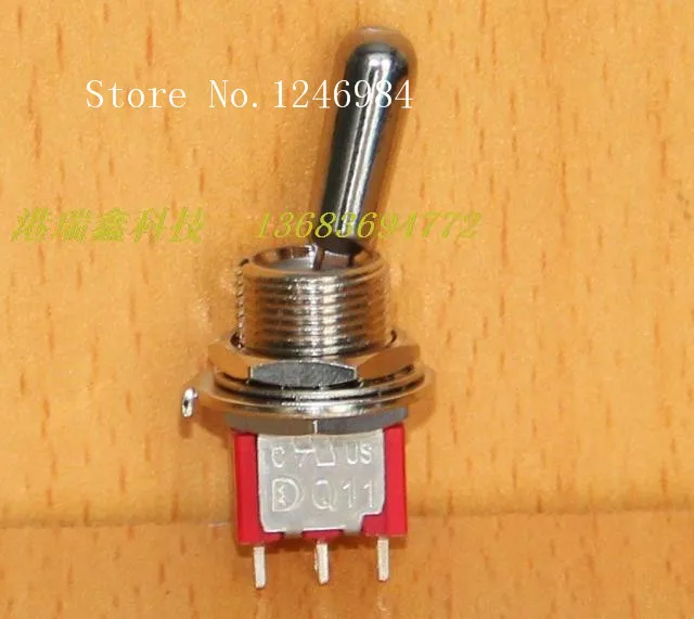 [SA]T8013-Z single two tranches M12 bulk toggle switch Q11 Taiwan Deli Wei 1MS1 dust Dailywell--50pcs/lot