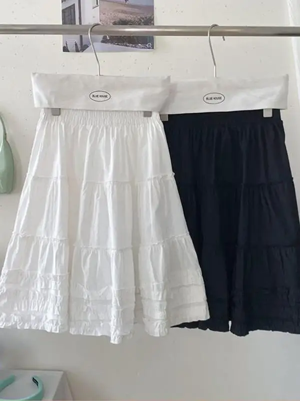 

Sweet Ballet Sle Earlet Юбка-тортик с кружевной отделкой f-длина Женская летняя плиссированная утягивающая соляная система Девушка А-силуэта Пять минут...