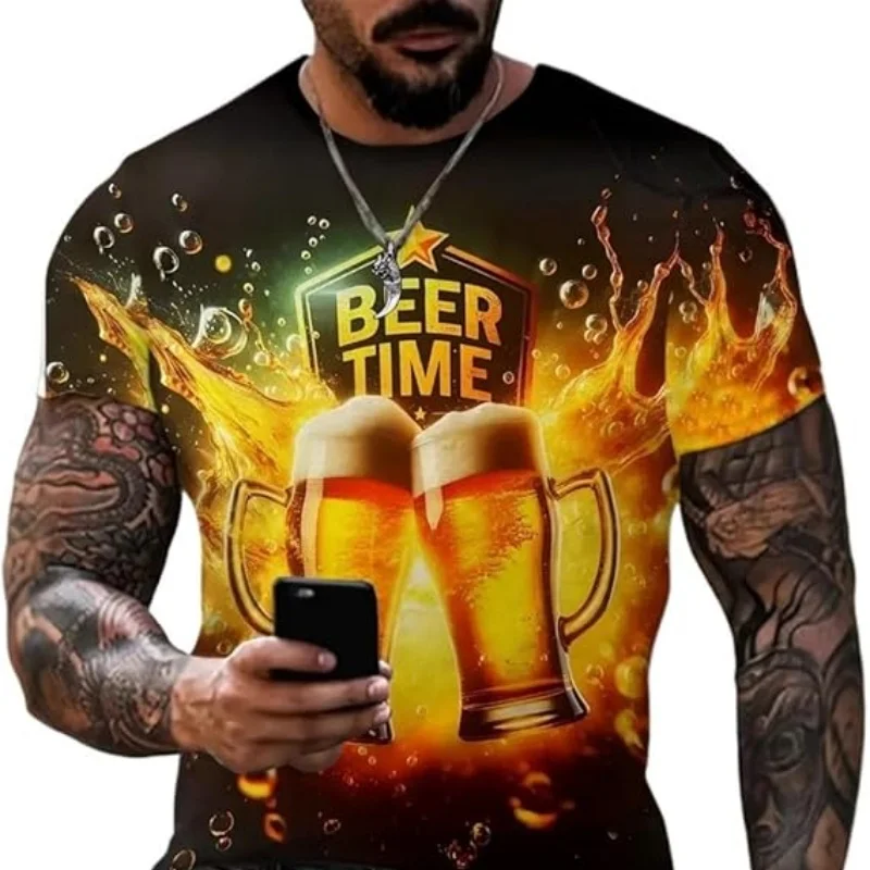 

Spring & Summer Men's Hawaiian Shirt 3D Printed Lapel Unisex Fashion Short Sleeve Shirt Simple Pop Button Top