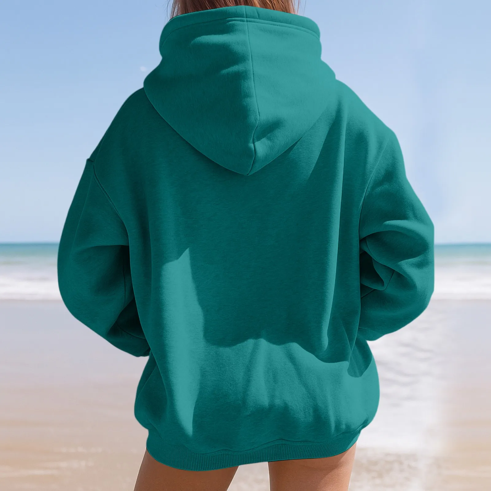 여성 후드 가을 스웨터 캐주얼 긴 소매 느슨한 스웨터 가을 후드 티 스웨터 여성 의류 긴 소매