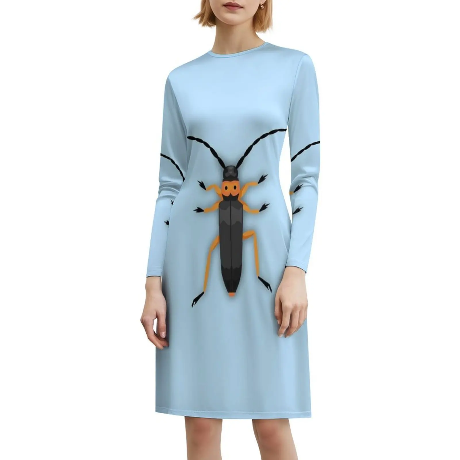 فستان بخطين من الجلد على شكل جناح خنفساء على شكل قلب فستان أنيق للحفلات الصيفية للنساء من جلد الخنفساء البرتقالي #6