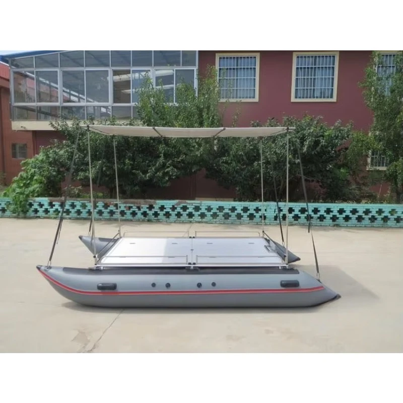 Lure Fishing PVC Pontoon Catamaran Inflatable Boat