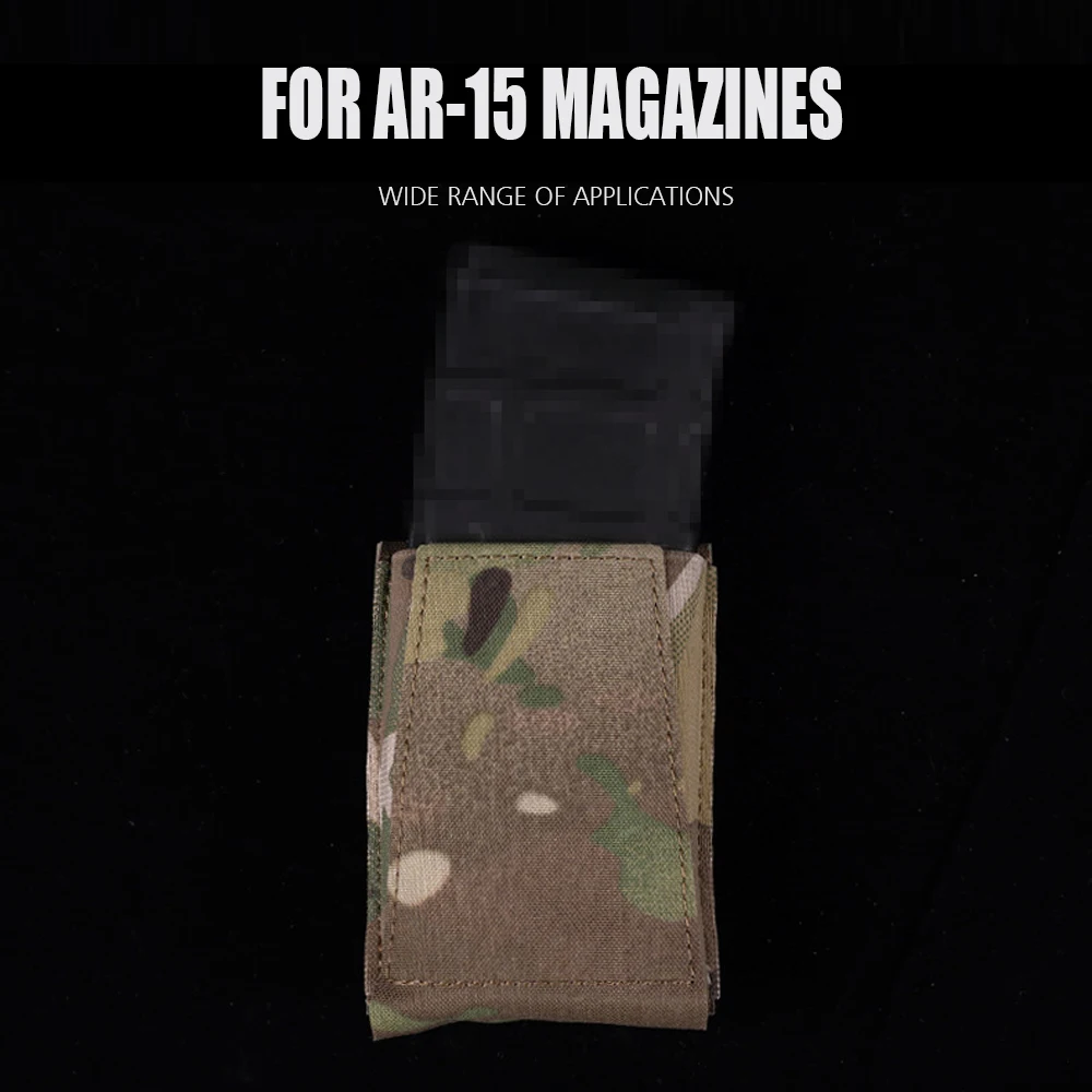 Universele Elastische Single Mag Pouch Voor 5.56 Ak Ar M4 Ar15 Mag Zakjes Jacht Airsoft Paintball Molle Zakje Mobiele Telefoon Tas