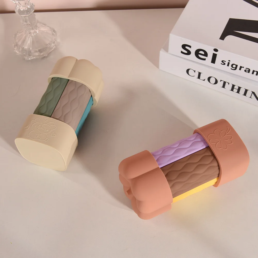 4 in 1 Travel Bottles Silicone Travel Containers BPA Free Leak Proof Refillable Bottle Set for Shampoo Conditioner Lotion