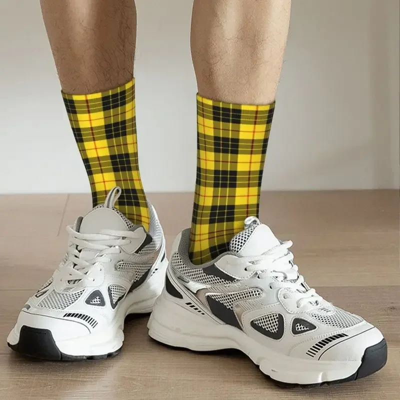 Kawaii Men Clan MacLeod Tartan Dress Socks Unisex Warm confortevole 3D Printed Highland Scottish Art Crew Socks