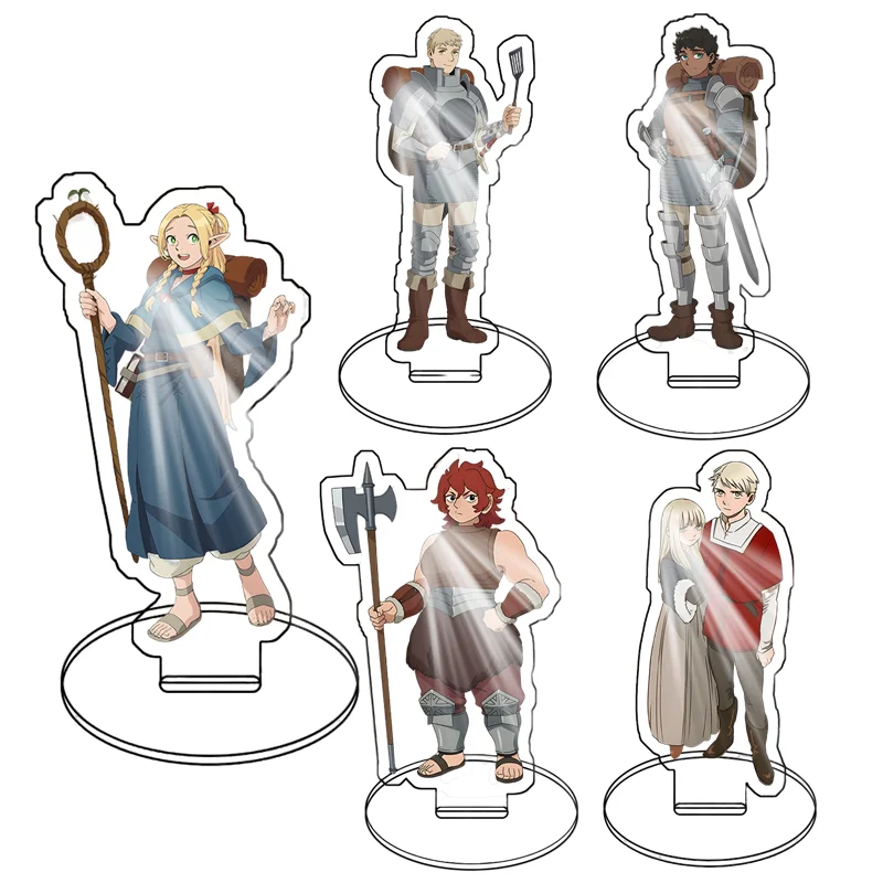 

New Anime Delicious in Dungeon Marcille Laios Senshi Chilchuck Falin Acrylic Stand Ornament Adornment Collection Souvenir