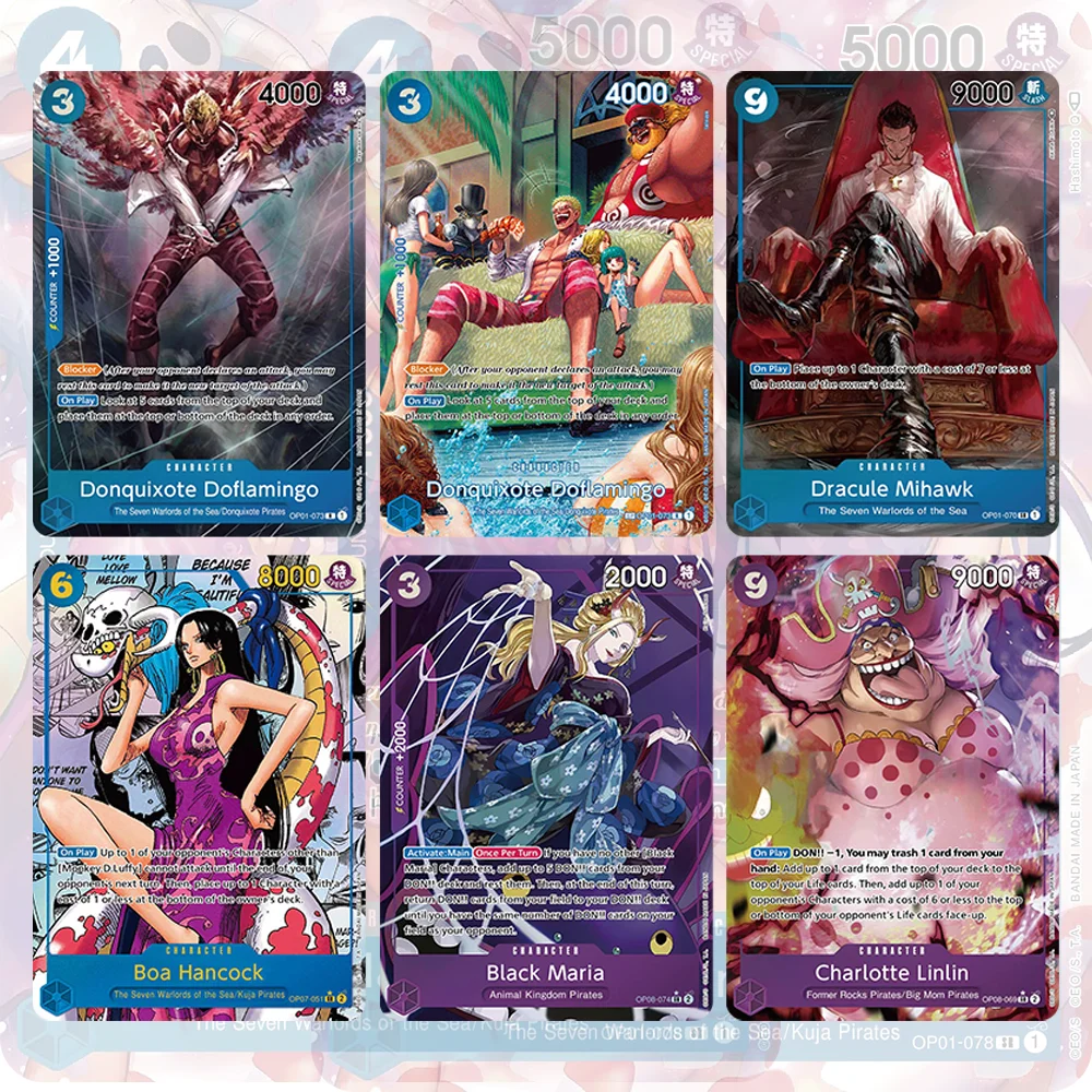 

One Piece Classic Card Blue Back Design English Version Hawkins Carrot Pudding Maria Linlin Hancock Game Collection Card