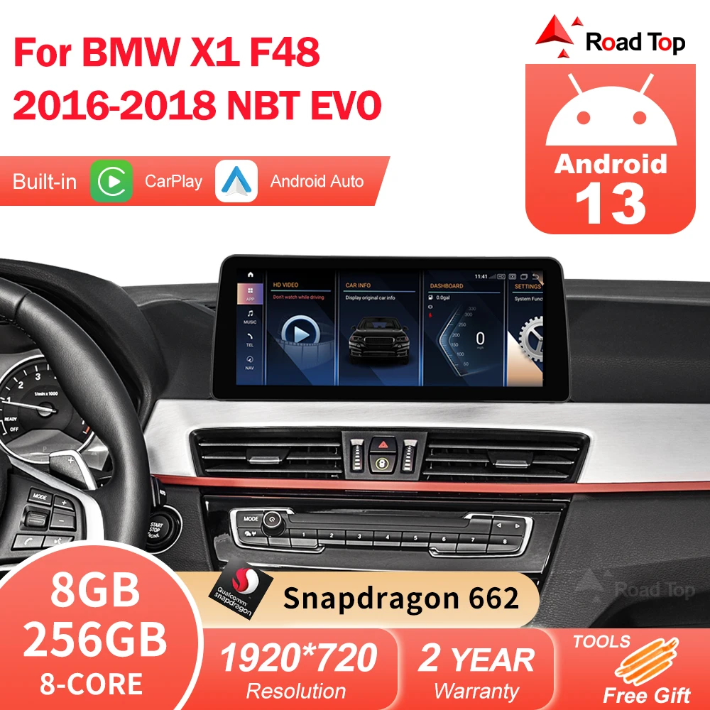 

Android 13 Touch Screen Android Carplay Car Radio For BMW X1 F48 2016-2018 WIFI SIM DSP Audio Auto GPS Navi Multimedia Stereo