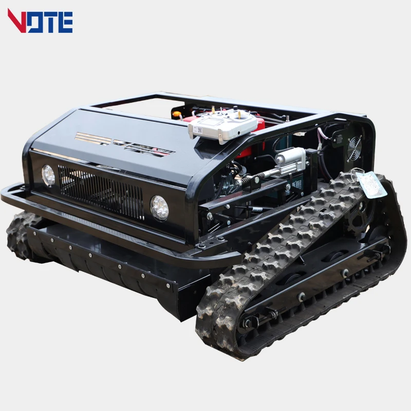 Imagem -05 - Borracha Auto Propelido Garden Grass Cutting Zero Turn Robotic Crawler Robot Controle Remoto de Ervas Daninhas Cortador de Grama Personalizado