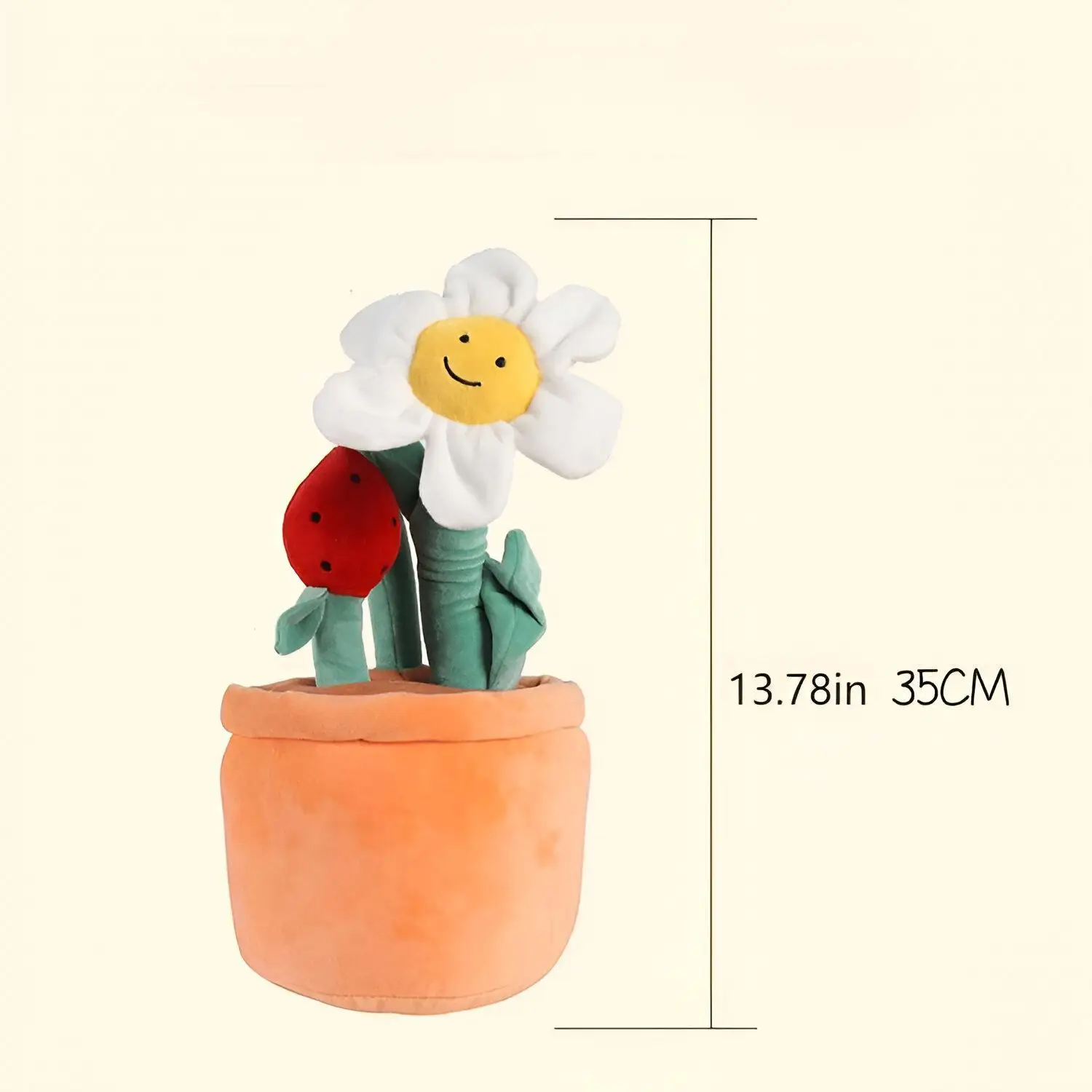 Peluche Cactus, simpatico cuscino in peluche con delizia da giardino morbido, margherita di piante di peluche Creative, tulipani, decorazione ottimo regalo di compleanno