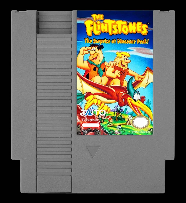 

8bit game card : THE FLINTSTONES - The Surprise at Dinosaur Peak! ( NES Version!! cartridge ONLY!! )