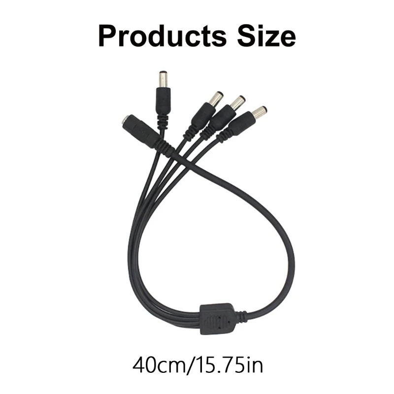 Cable de alimentación DC5.5mm x 2,1mm Cable de extensión de conector hembra a macho Cable extensor de puerto para enrutadores de cámara luz LED