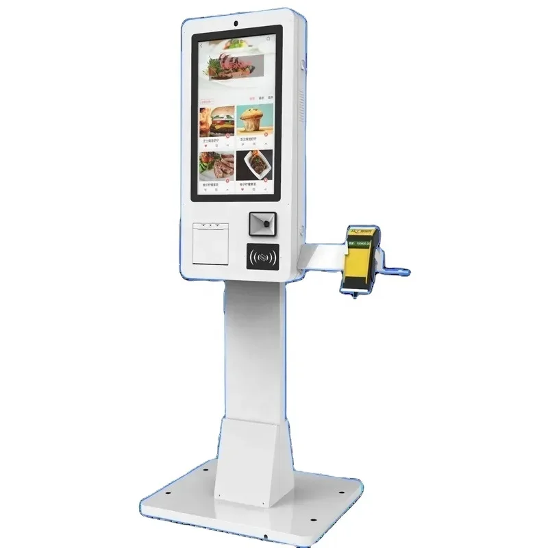 21.5 27 32 Inch Self Service Kisok Self Ordering Machine Payment Kiosks For Restaurant Hotel Supermarket