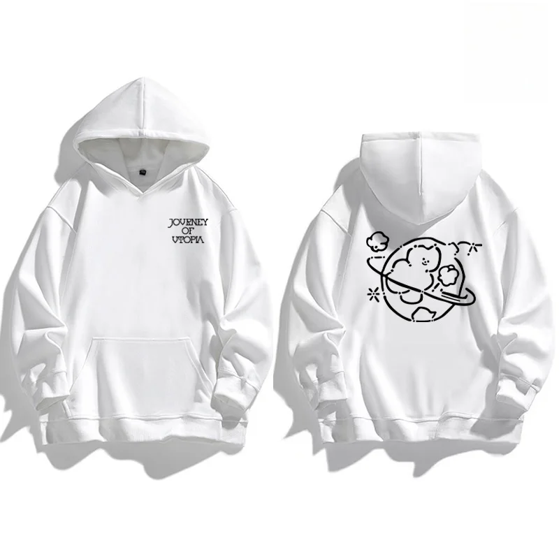 

Loose round Ne Sweatirt Support Clothing for Boys Youth Dync Sle Autumn Winter Casual Comfortable Hooded T-irt