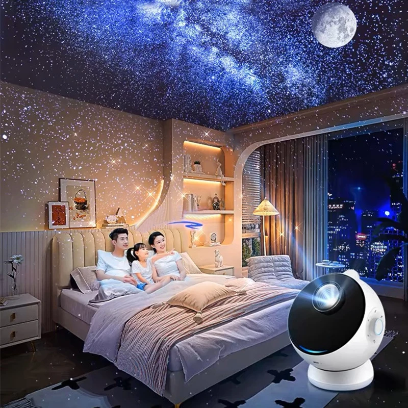 

HD Dynamic Meteor 12 in 1 Ultra Clear Galaxy Projector Lamp Rotary Planetarium Projector Light with Music Player for Kids Gift