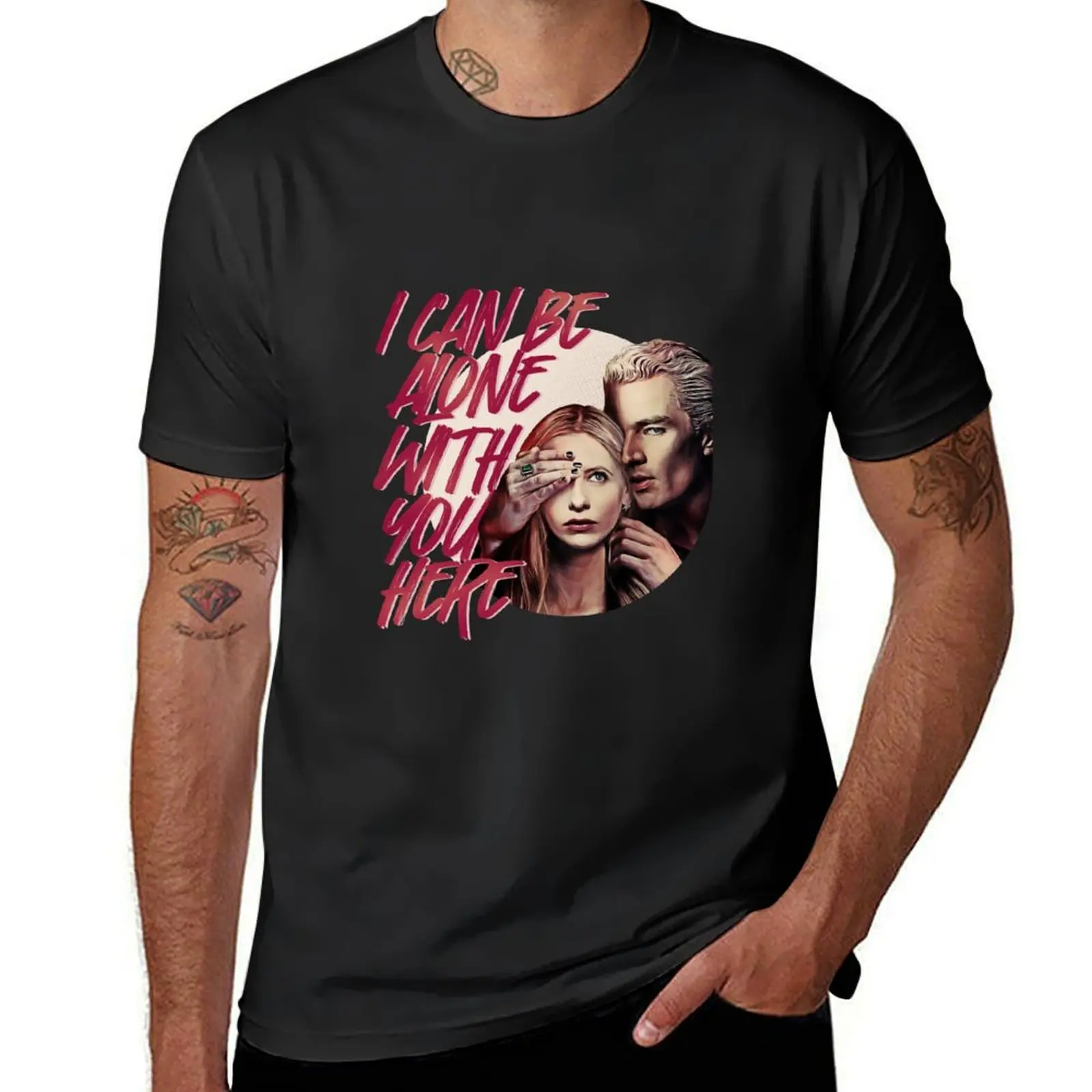 spuffy, i can be alone with you here T-Shirt Blouse boys animal print Aesthetic clothing plus sizes clothes for men