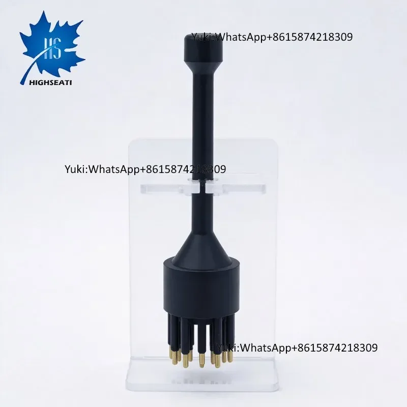 Deep Sea High-Current Waterproof Underwater Connector 10-Pin Male Blank Plug Gold Plating IP68 Standard Chloroprene Rubber