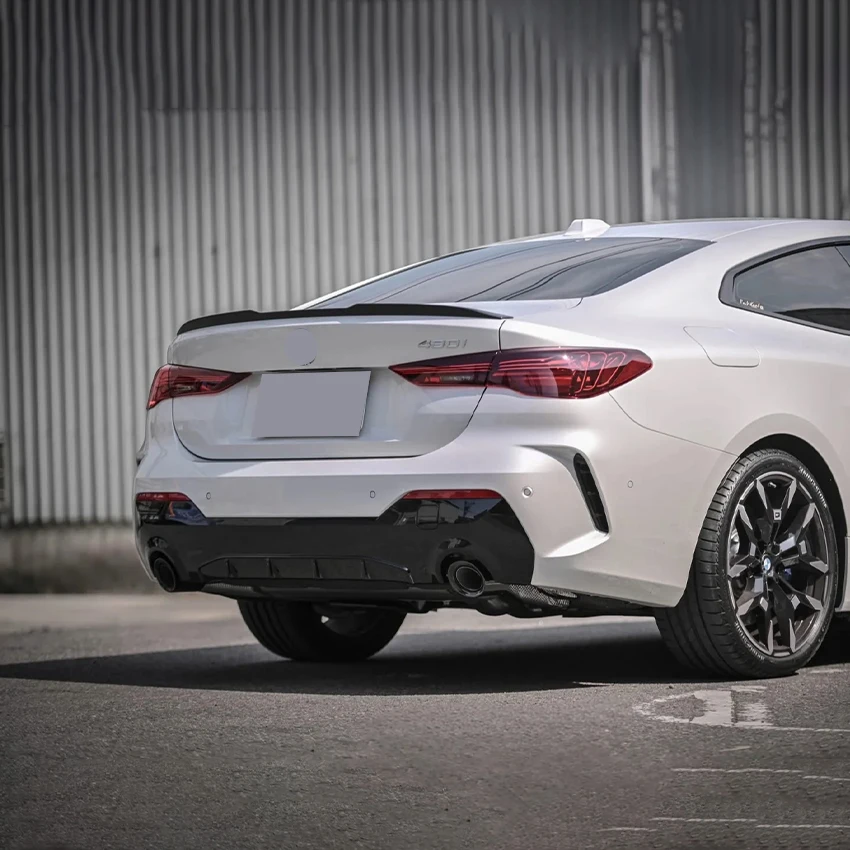 ل 2019-2024 BMW 4 سلسلة G22 420i 430i 420d 430d M440i M440d الخلفية سبويلر الجناح M4 نمط بوديكيت ضبط الجذع الخلفي الذيل الجناح