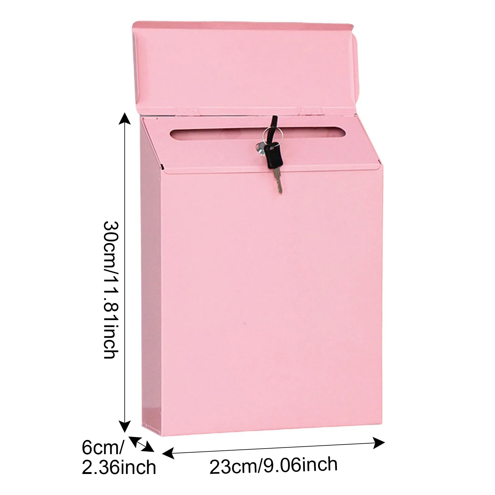 Lron الفن صندوق البريد الحائط صندوق البريد حامل الصحف تعليق اقتراح قطرة صندوق غير نافذ للمطر إلكتروني صندوق ديكور المنزل مكتب