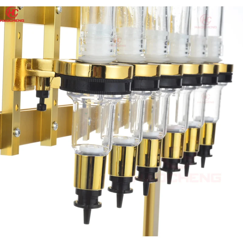 custom.Perfume Dispenser Bar Display Stand Shelves Cabinets with 375ML 6 Glass Bottles Cosmetic Shop Display Perfume - view 6