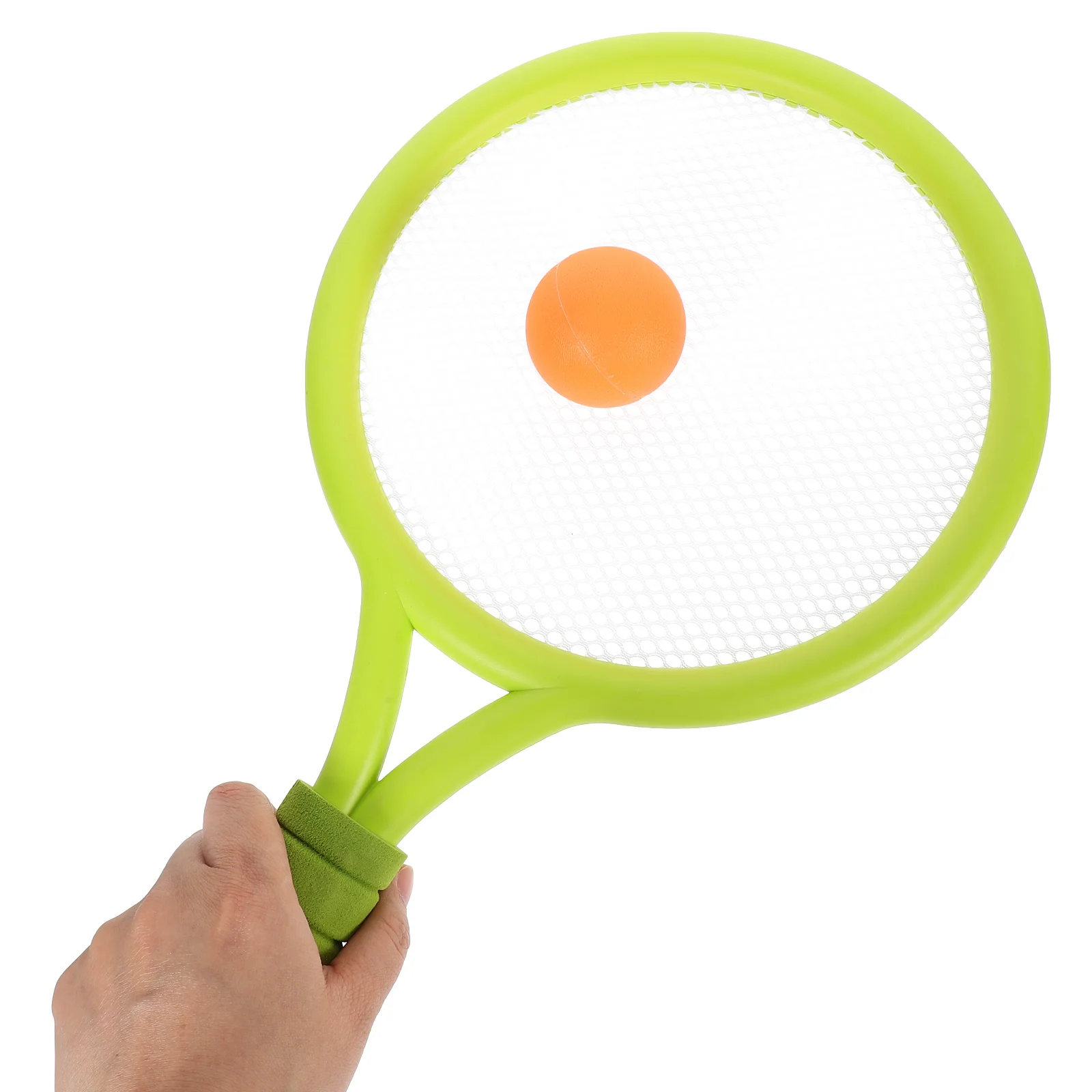 زوج واحد من مضارب التنس للأطفال مجهزة بالكامل بمضاربين لتقوية مضرب التنس للتفاعل بين الوالدين والطفل