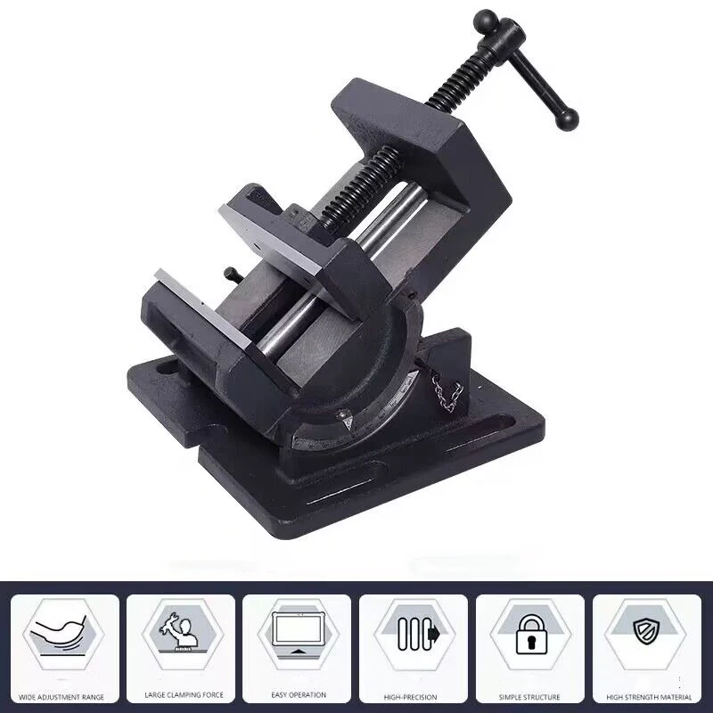 Imagem -05 - Bencph Precision Milling Machine Vise Clam Inclinação Guia Rod Ângulo Flat-nose Alicate Máquina de Perfuração 3