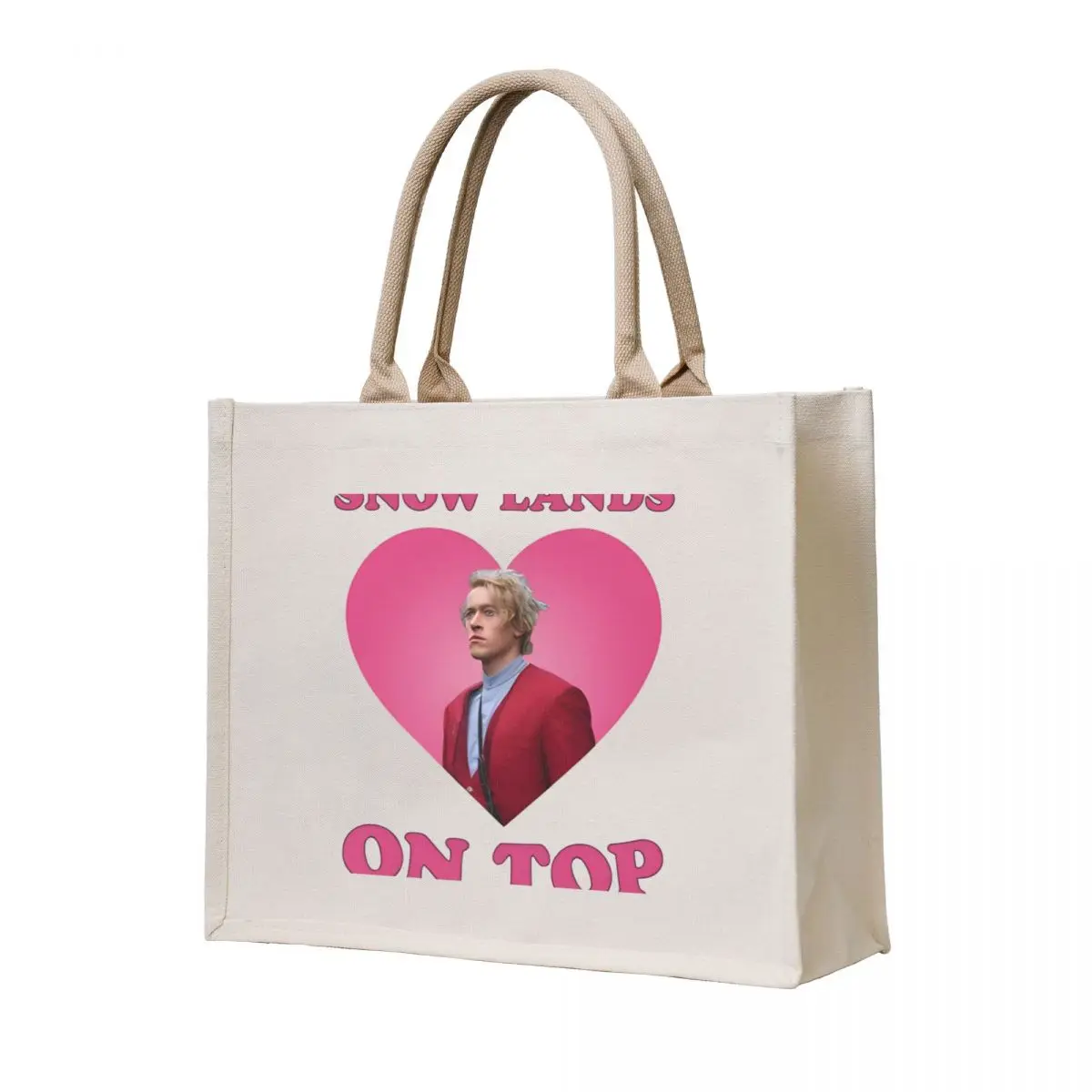 

Snow Lands On Top Tote Bag Portable shopping bag Custom bag tote screen reusable shopping