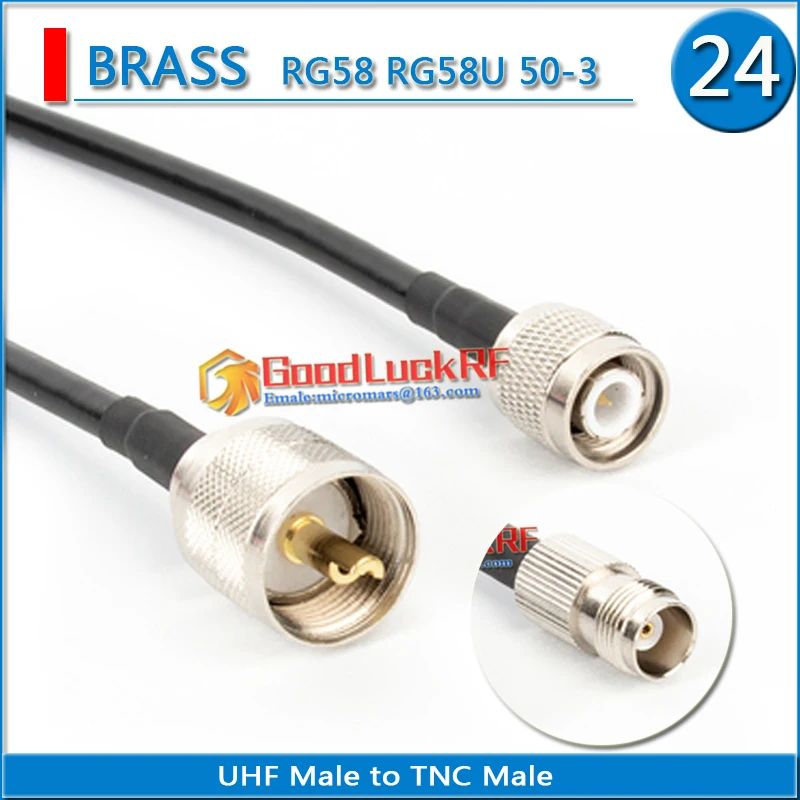 

SL16 M PL259 SO239 UHF Male to TNC Male & Female L12 type Connector Pigtail Jumper RG-58 RG58 3D-FB RG58U Extend copper cable