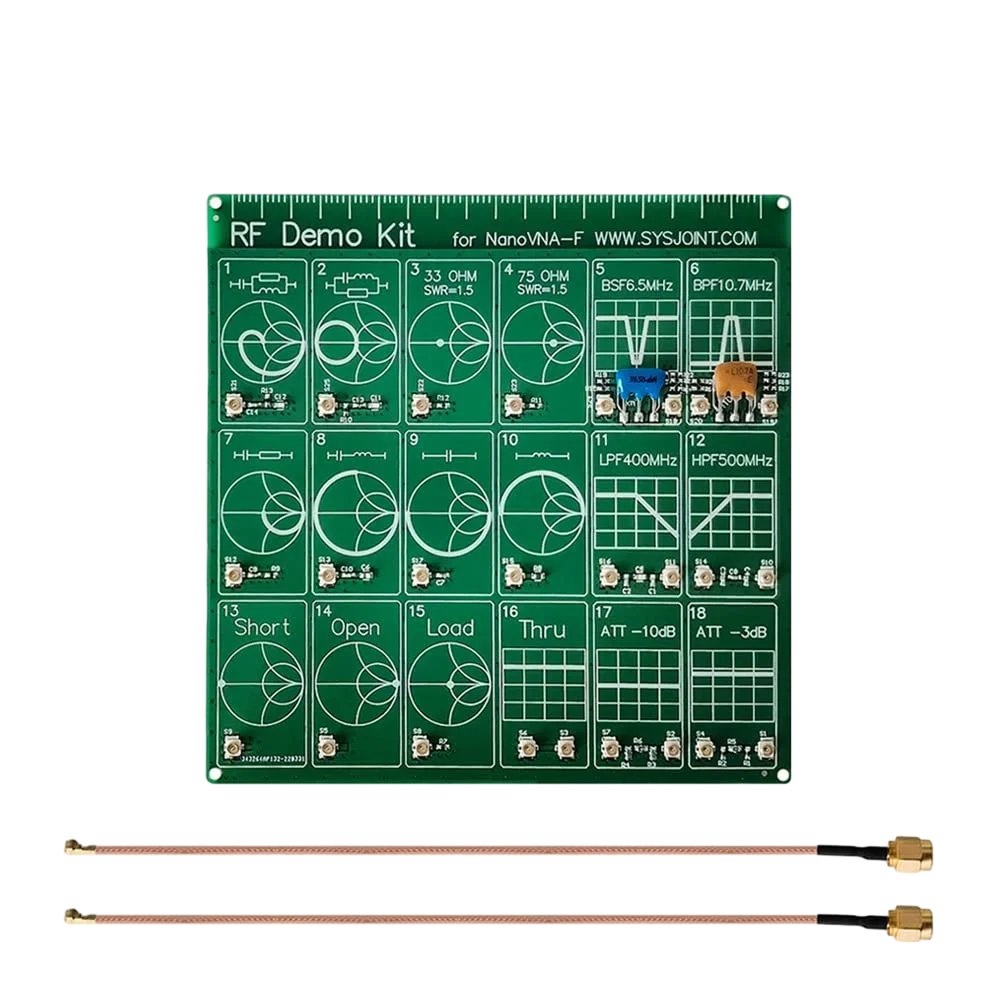 HTOOL RF Demo-Kit RF Test Board For NanoVNA-F Vector Network Analyzers