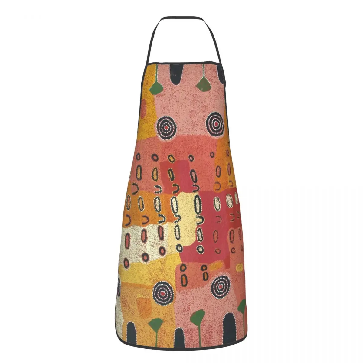 Custom Australian Aboriginal Art Creative Pattern Apron Women Men Unisex Bib Kitchen Cooking Tablier Cuisine Chef Painting