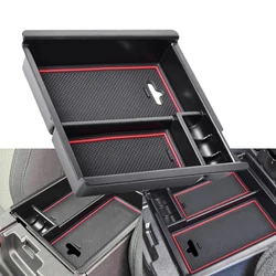 Car Center Console Storage Box Interior Accessory For Toyota Tacoma 2016 2017 2018 2019 2020 2021 2022 2023 Armrest Storage box