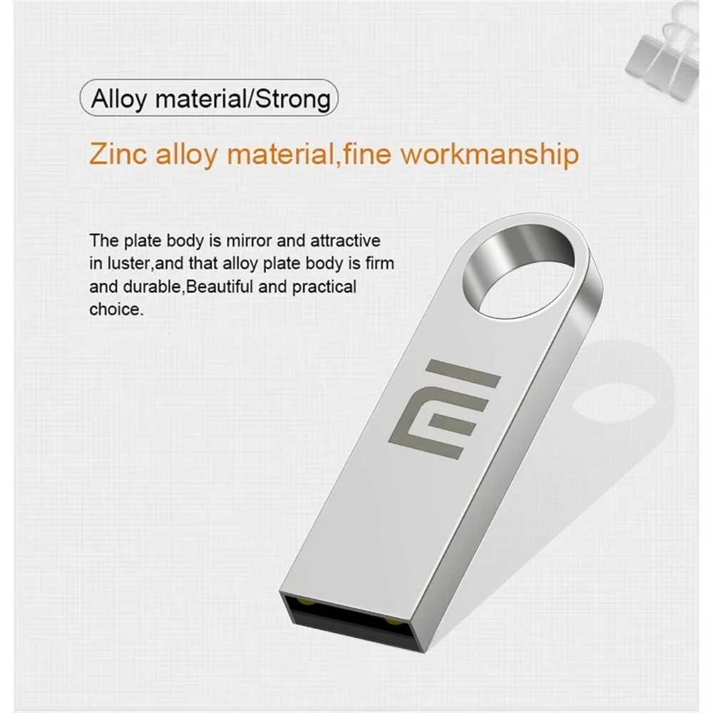 محرك أقراص فلاش Xiaomi 1 تيرا بايت 2 تيرا بايت USB 3.2 محرك أقراص معدنية عالية السرعة 512 جيجابايت 128 جيجابايت محرك أقراص USB محمول مقاوم للماء قرص فلاش ميموريا ﻿ ن