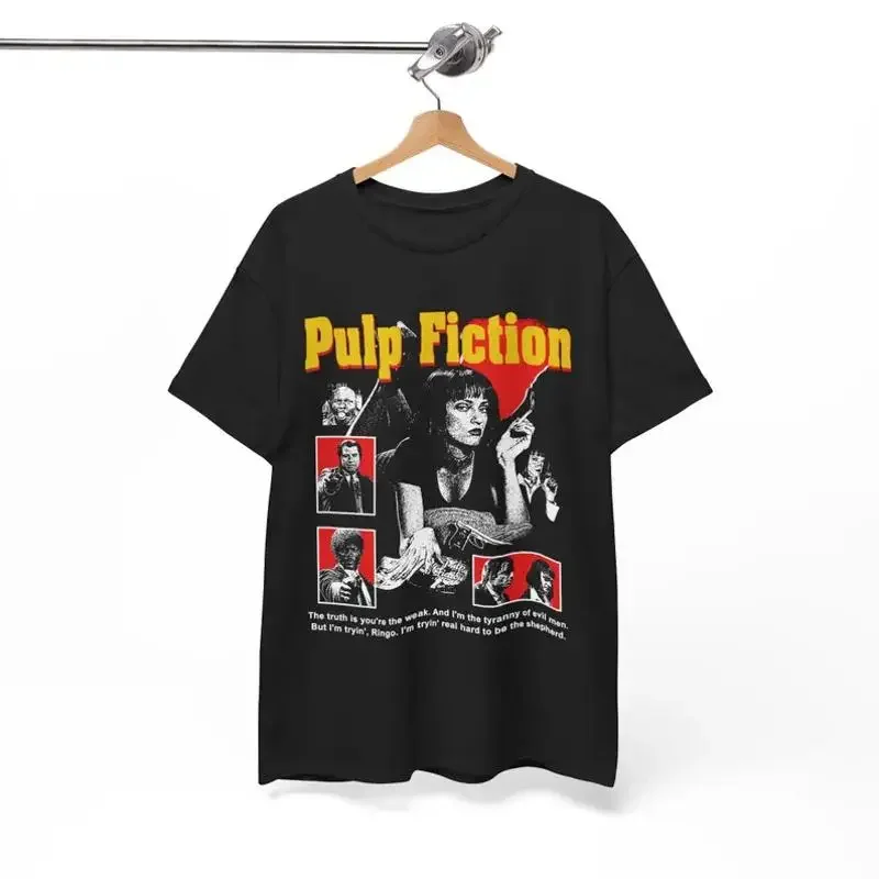 パルプ・フィクション映画tシャツ-–-90年代タランティーノのカルトクラシックtシャツ