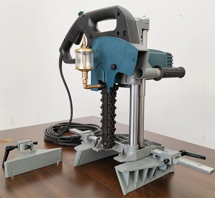 Woodworking Portable Ancient Building Pavilion Drilling Machine Drilling Machine Square Hole Machine Slotting Chain Saw