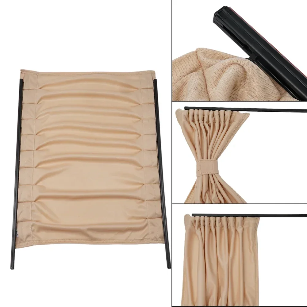

Latest New Newest Practical Sale Stock Hot Car Curtains Set Visor 50*39cm Accessories Beige Front /rear Window