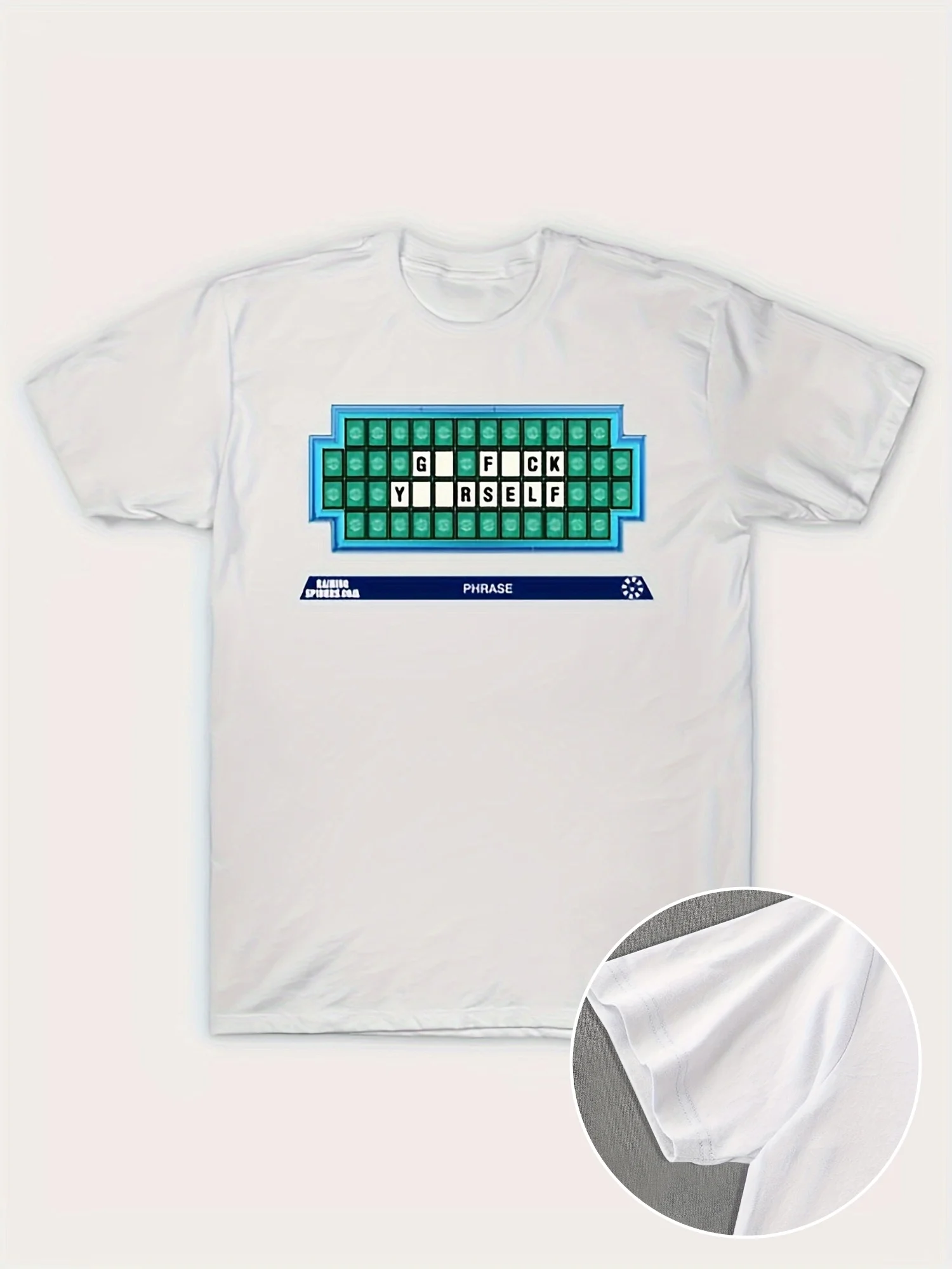 

Мужская повседневная футболка из 100% хлопка с рисунком — принт «RESS THE START BUTTON», короткий рукав, круглый вырез