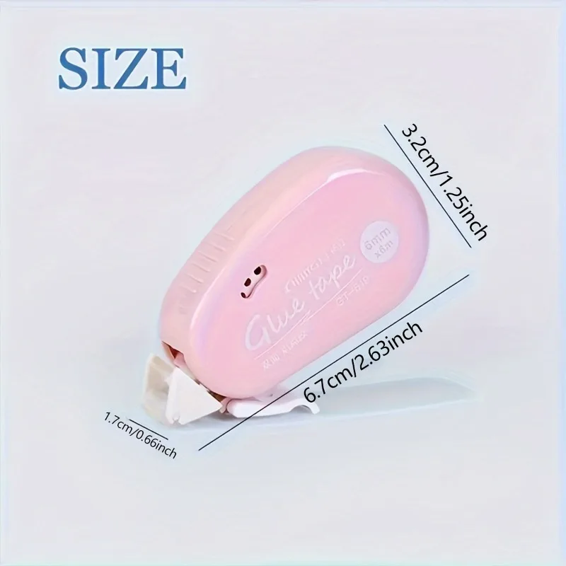 1pc Erasable Double-Sided Tape Scrapbook Collage Photo Album Stationery Roll Tape Dot School Office Tape,double-sided tape view 3