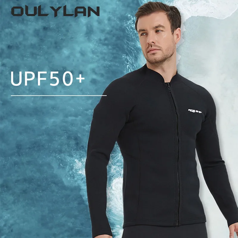 2024 NEW 2/3mm New Warm Diving Top Split Neoprene Diving Suit Outdoor Swimming Surfing Suit Surfing Jacket for Men Women