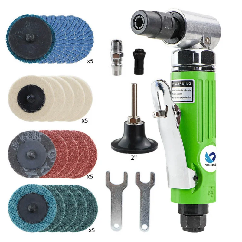 

90 °Air Angle Die Grinder Mini 1/4" Pneumatic Engraving Machine Grinding Polisher Mill for Sanding Discs Rotary Abrasives