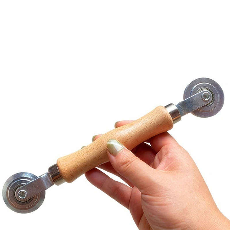 Screen Tool Window Screen Spline Roller Tool with Wooden Handle Mesh Screen Door Repair Kit Length 22cm/8.7in DropShipping