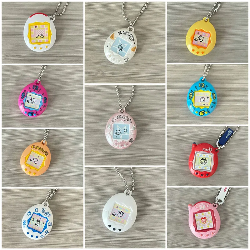 

3 pcs different genuine bulk Bandai Tamagotchi model simulation electronic pet mini keychain pendant