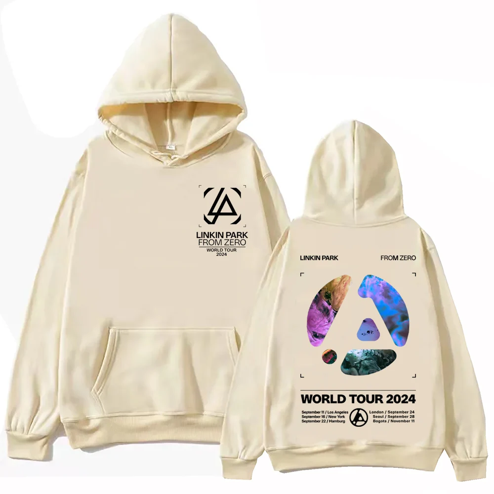 Linkin-park dari Zero World Tour Hoodie Pullover Hip Hop Harajuku, atasan kaus musik populer hadiah penggemar