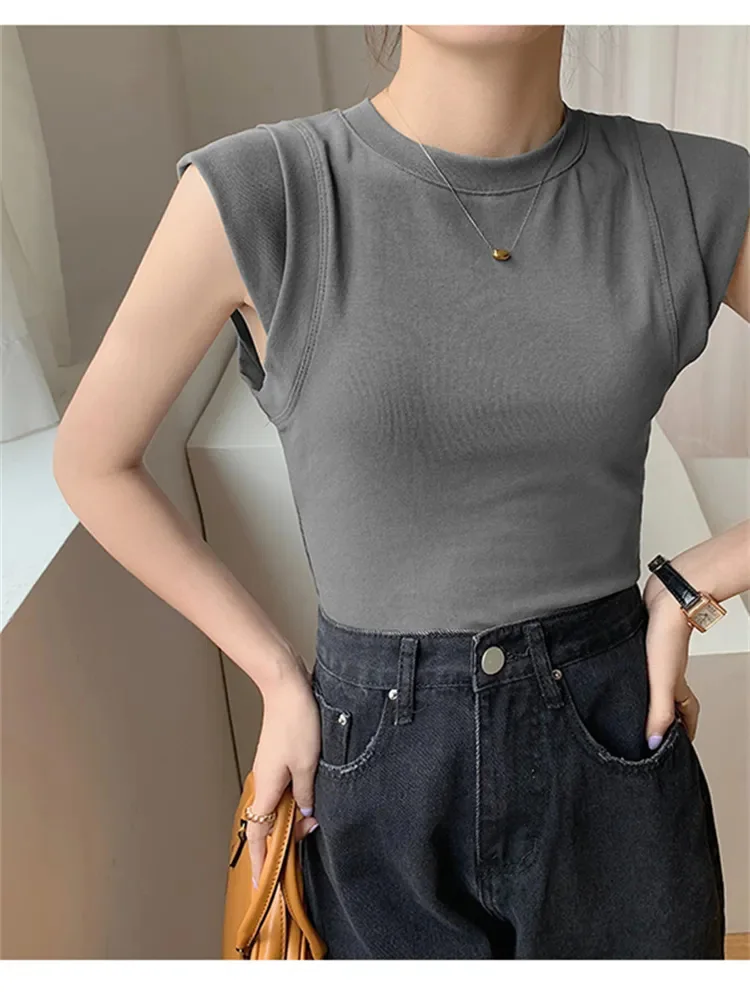 

Summer Women T Shirt Girls T-Shirt Woman Clothes Tops Cotton Slim Tshirt Female Long Sleeve Crop Top