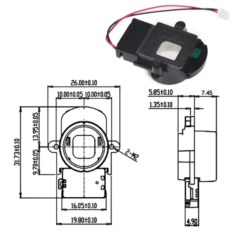 Picture 5: M14 IR CUT Dual Filter Switcher All Metal Direct Interface for Day Night Security Cameras Enhanced Durability