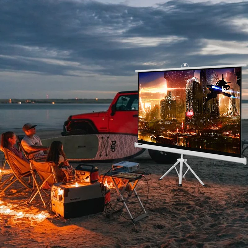 100 Inch Fast Fold Screen 4K 16:9 Cheap Projector Screen Outdoor Decor Portable Projector Screen