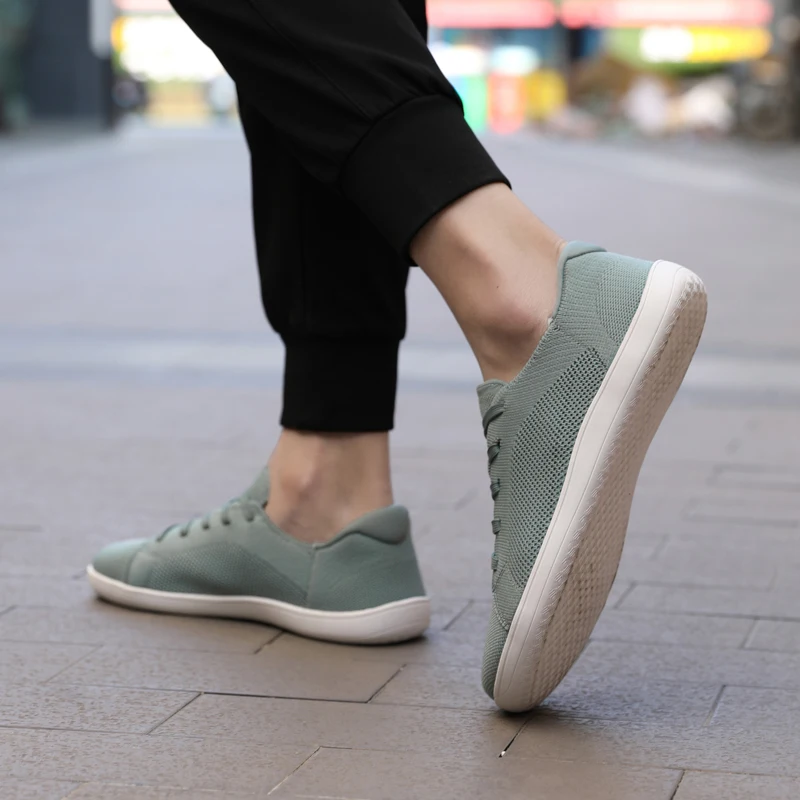 New wide toe shoes with wide toe, barefoot mesh fabric, breathable casual shoes image 2