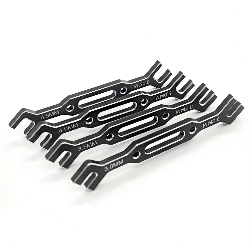 4개 세트 렌치 3/3.2/3.5/3.7/4/5/5.5/6mm 턴버클 너트 볼 엔드 조인트 리무버 유니버설 툴 RC 자동차 드론 보트용